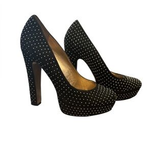 BCBG Elegant Black Studded Women's Heels